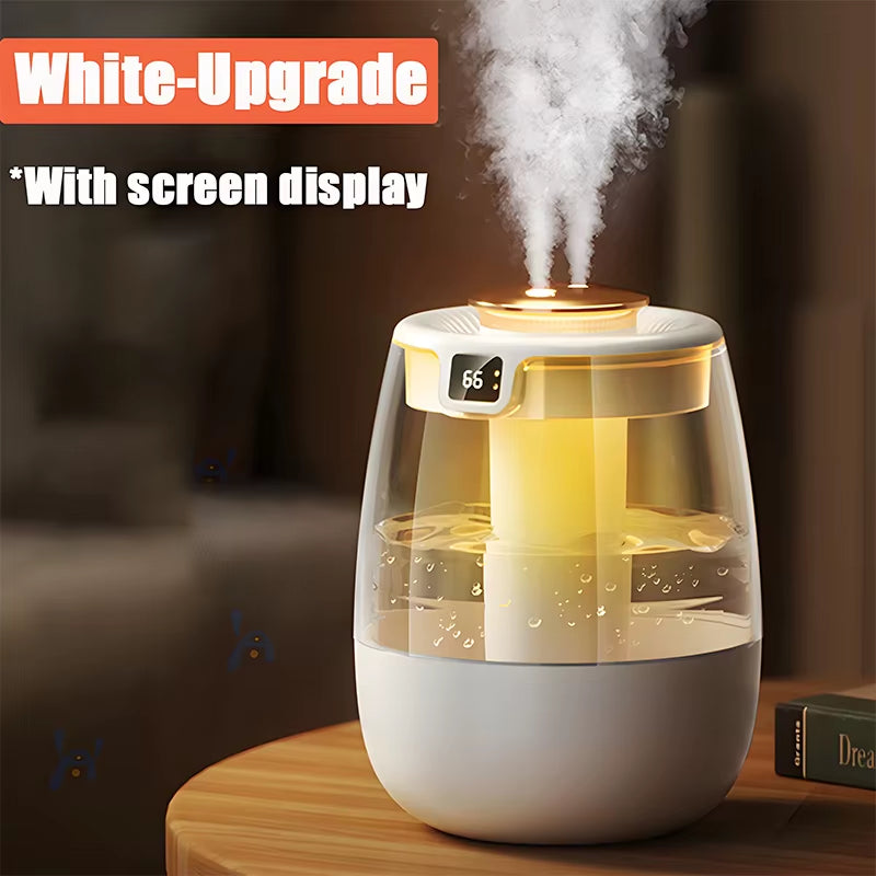 Air Humidifier 1300ML Aroma Humidifier Double Spray Port Essential Oil Diffuser with Light USB Water Humidifier for Home Office