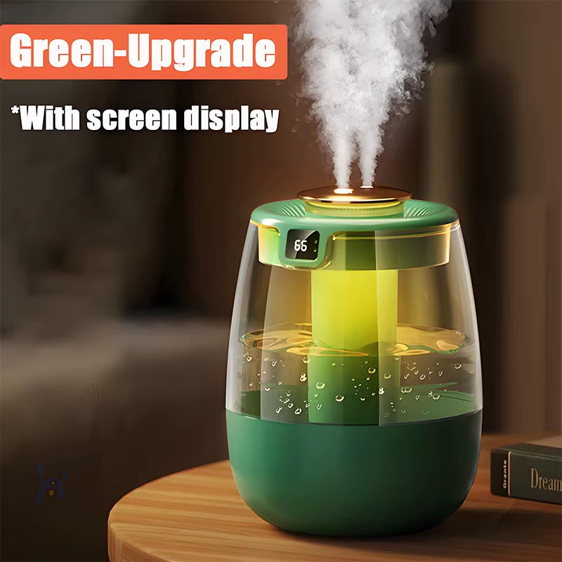 Air Humidifier 1300ML Aroma Humidifier Double Spray Port Essential Oil Diffuser with Light USB Water Humidifier for Home Office