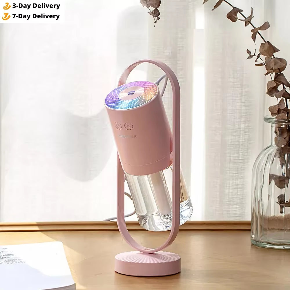 Magic Shadow USB Air Humidifier 200Ml for Home & Car with Night Lights & Air Purifier Humidificador De Agua Umificador Aromas