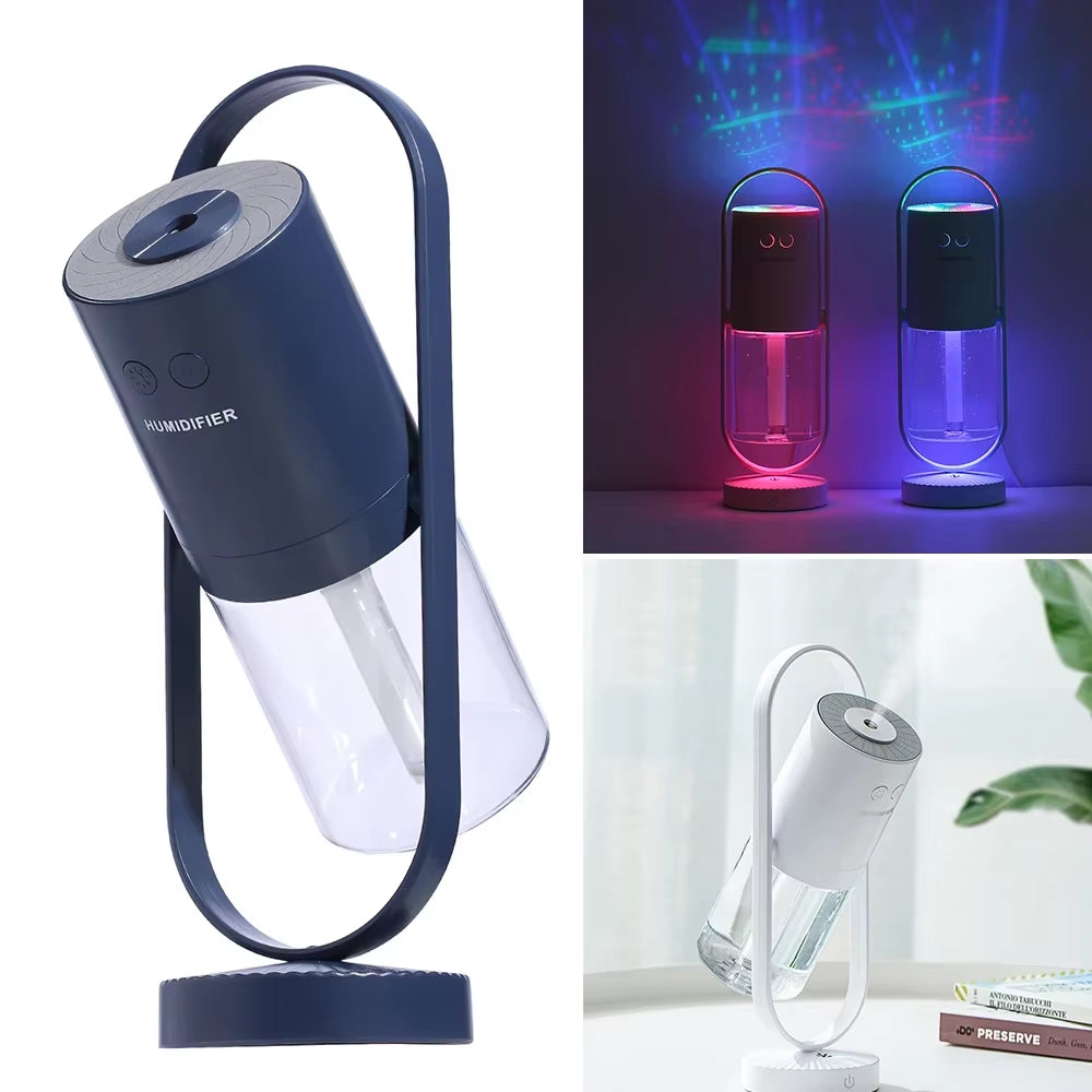 Magic Shadow USB Air Humidifier 200Ml for Home & Car with Night Lights & Air Purifier Humidificador De Agua Umificador Aromas